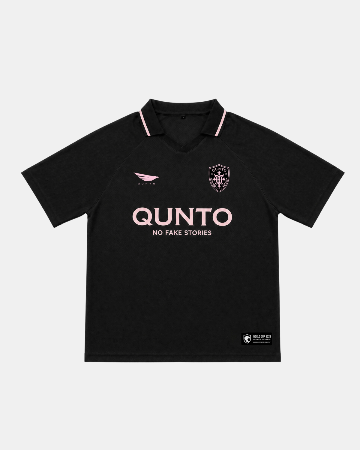 QUNTO Jersey Short Sleeve Black & Pink