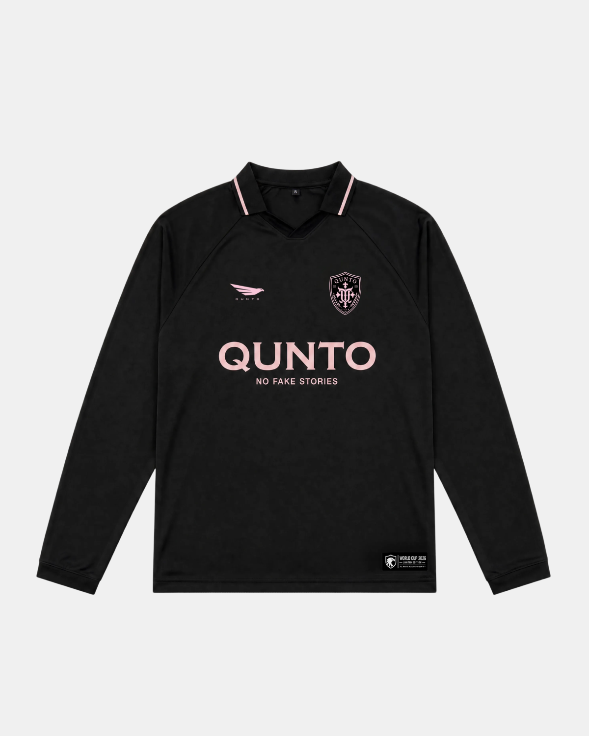 QUNTO Jersey Long Sleeve Black & Pink