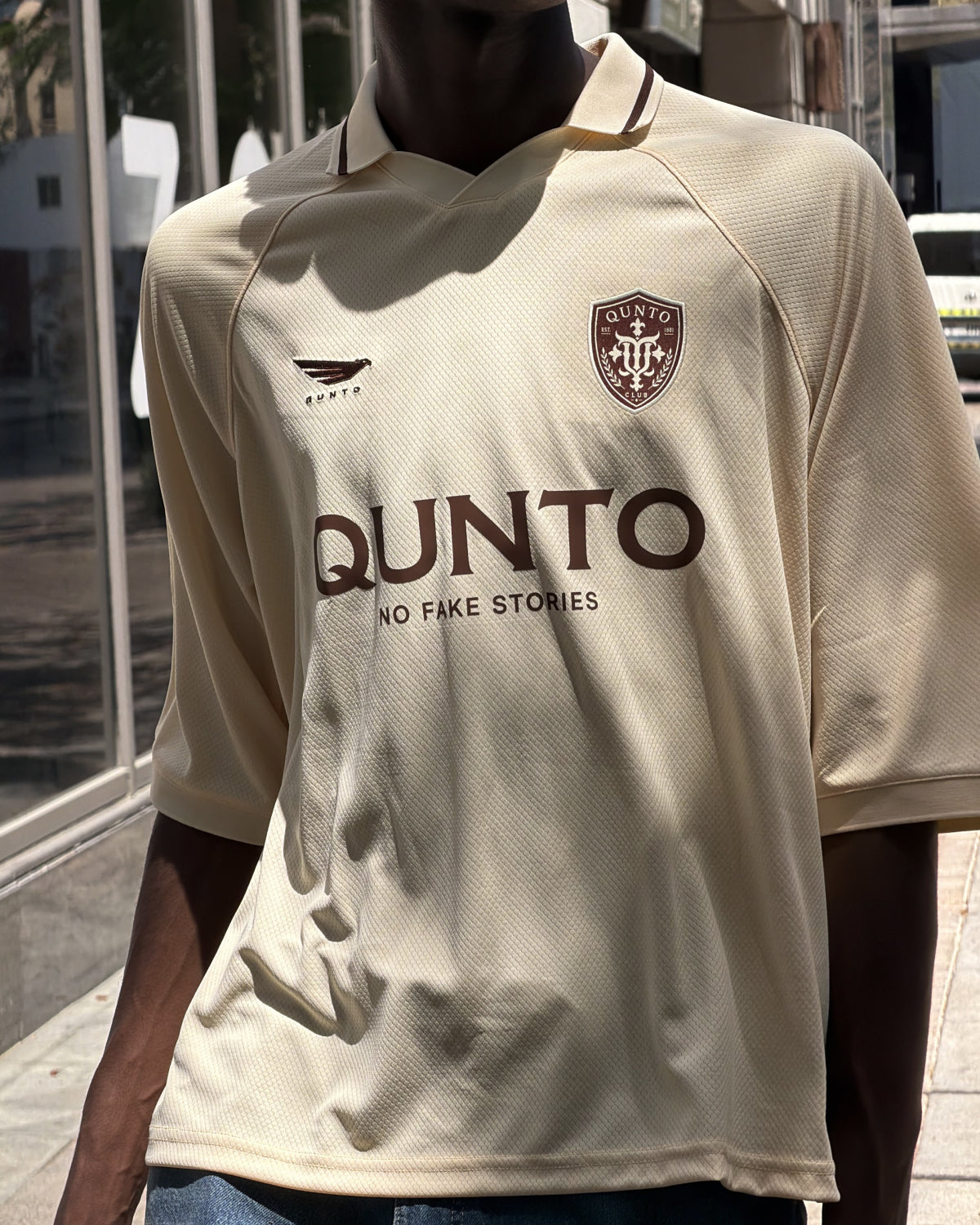 QUNTO Jersey Short Sleeve Cream