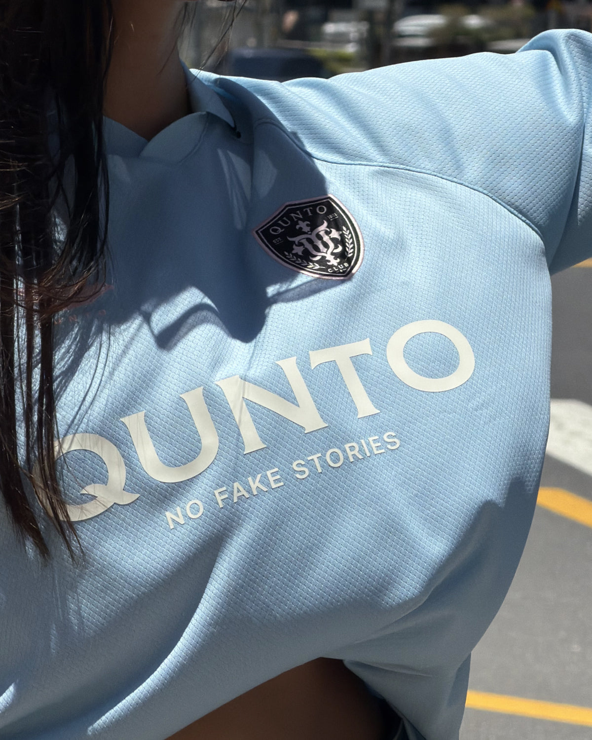 QUNTO Jersey Short Sleeve Baby Blue