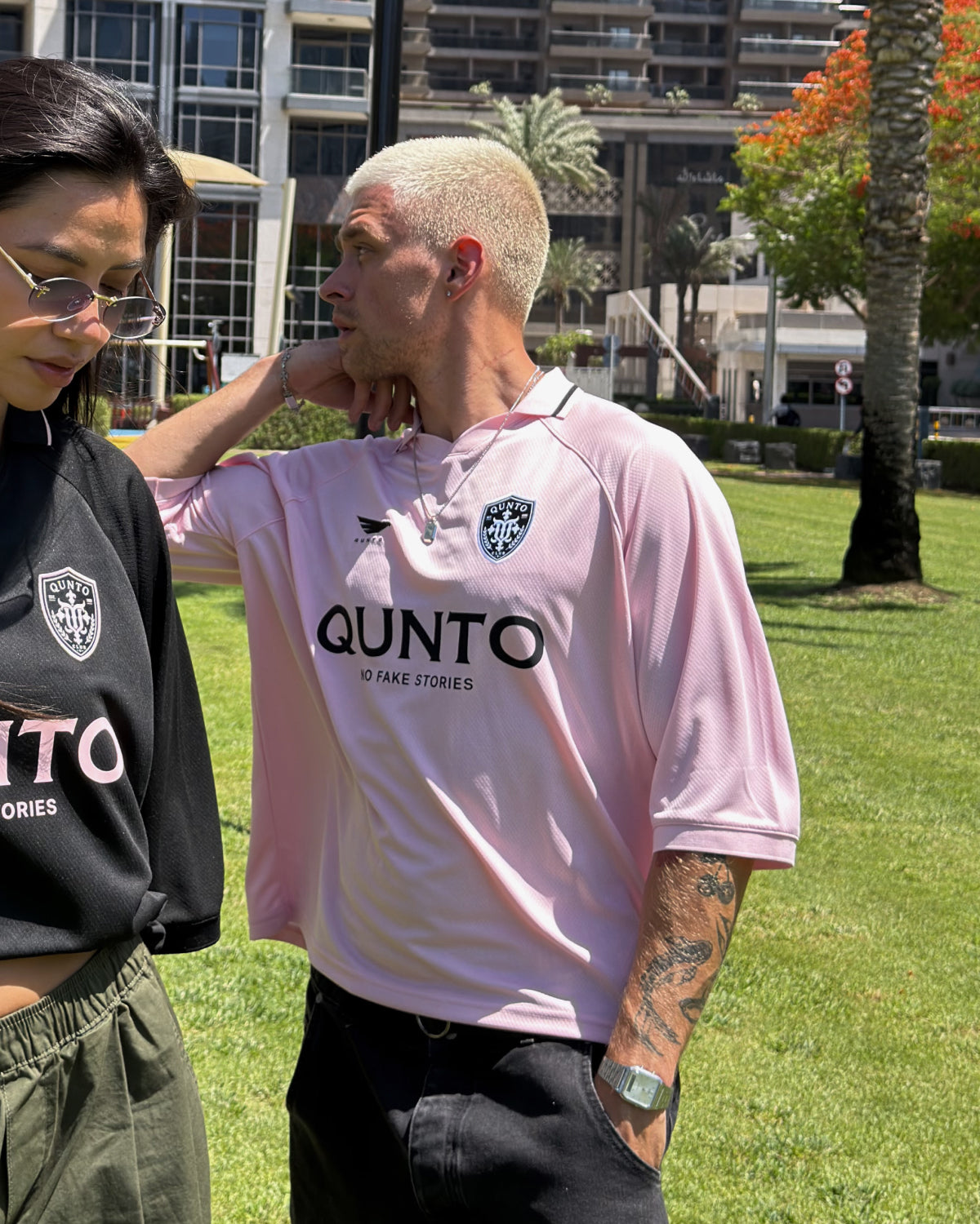 QUNTO Jersey Short Sleeve Pink