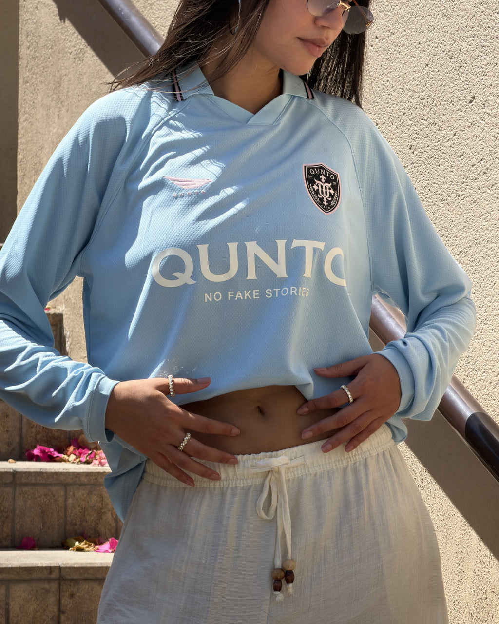 QUNTO Jersey Long Sleeve Baby Blue
