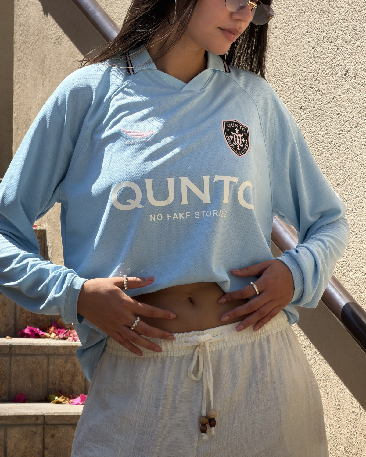 QUNTO Jersey Long Sleeve Baby Blue