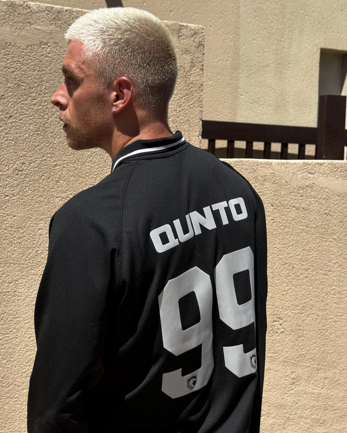 QUNTO Jersey Long Sleeve Black & Silver