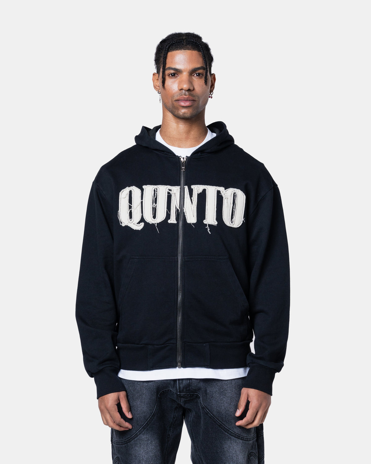CLASSIC ZIPPER HOODIE BLACK