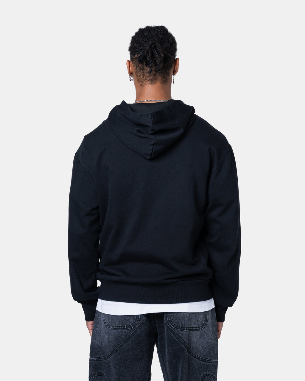 CLASSIC ZIPPER HOODIE BLACK