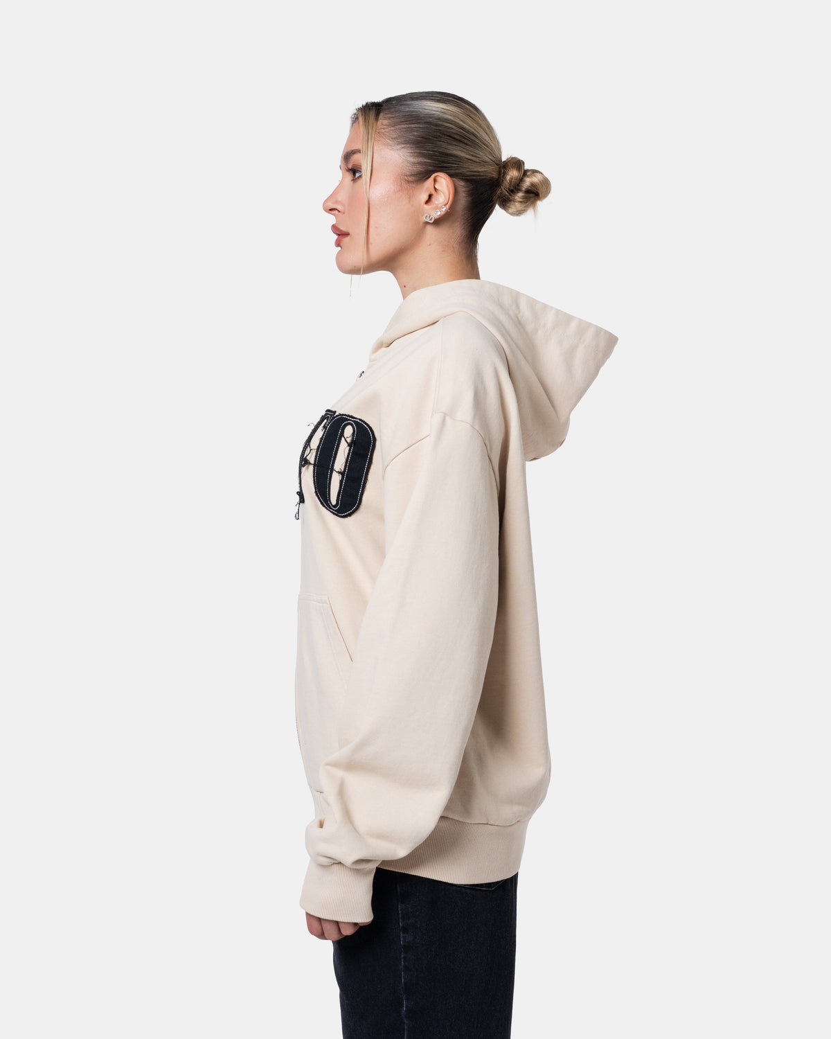 CLASSIC ZIPPER HOODIE CREAM
