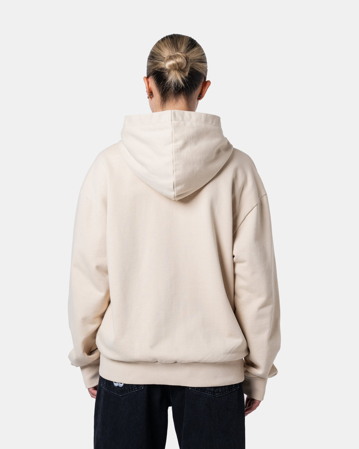Classic Zip Hoodie Cream