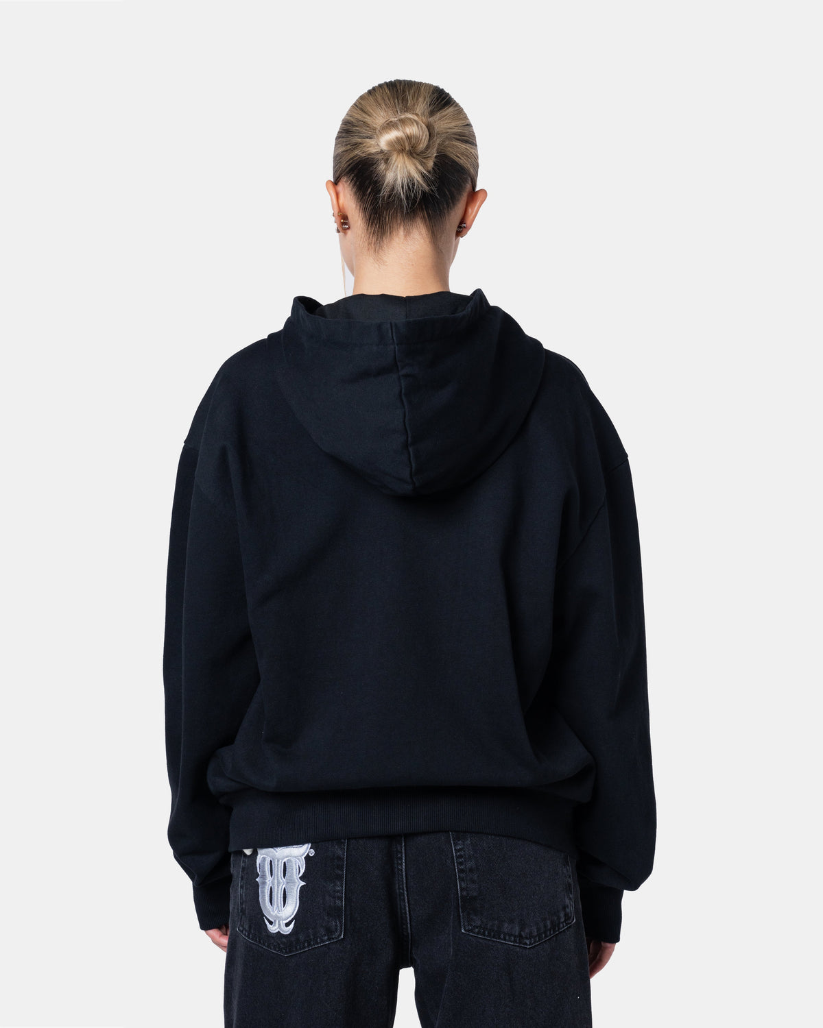 CLASSIC ZIPPER HOODIE BLACK