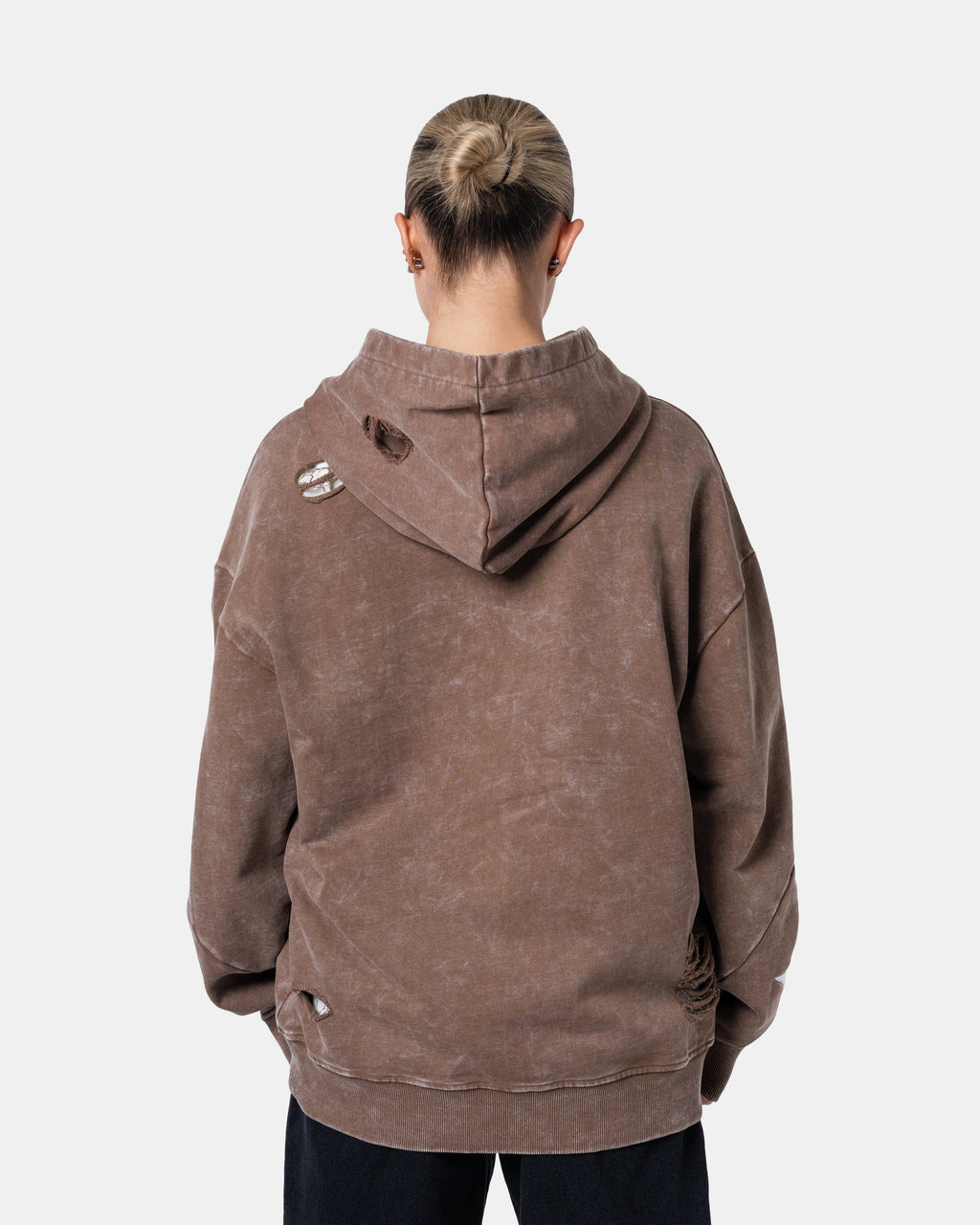 QUNTO STAR HOODIE BROWN
