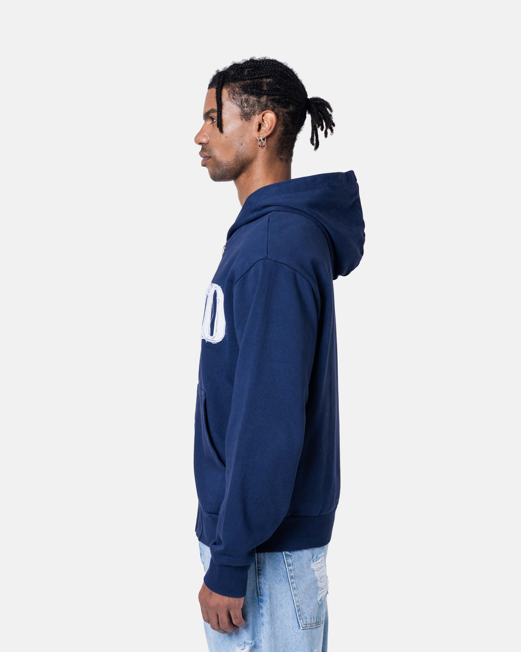 CLASSIC ZIPPER HOODIE BLUE
