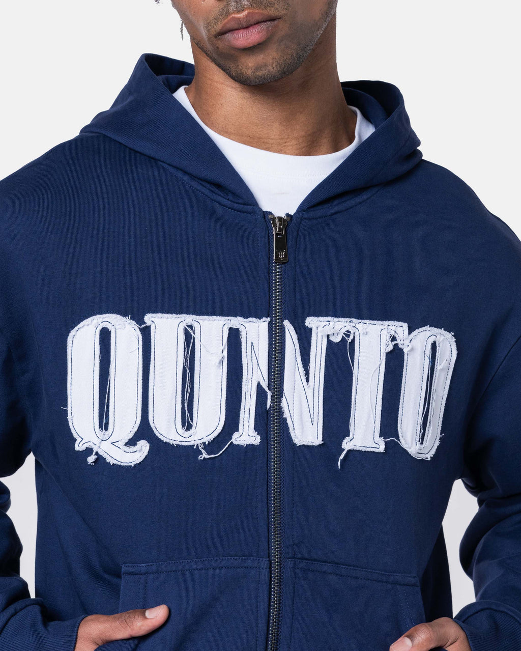 CLASSIC ZIPPER HOODIE BLUE