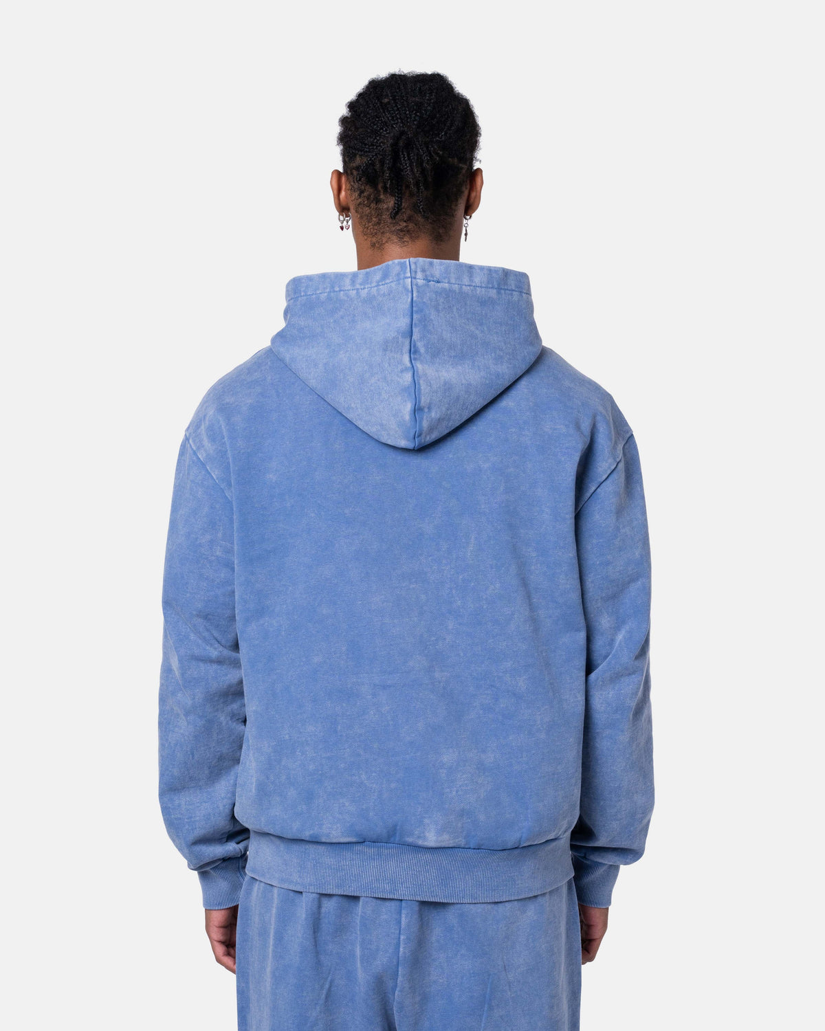 DESTROY ZIPPER HOODIE BLUE