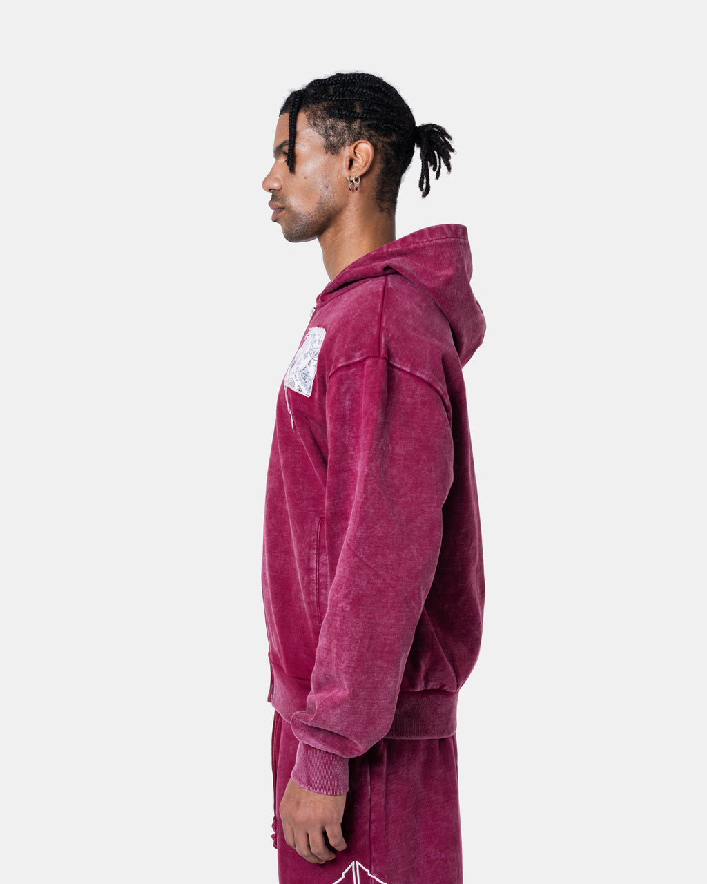 DESTROY ZIPPER HOODIE RED