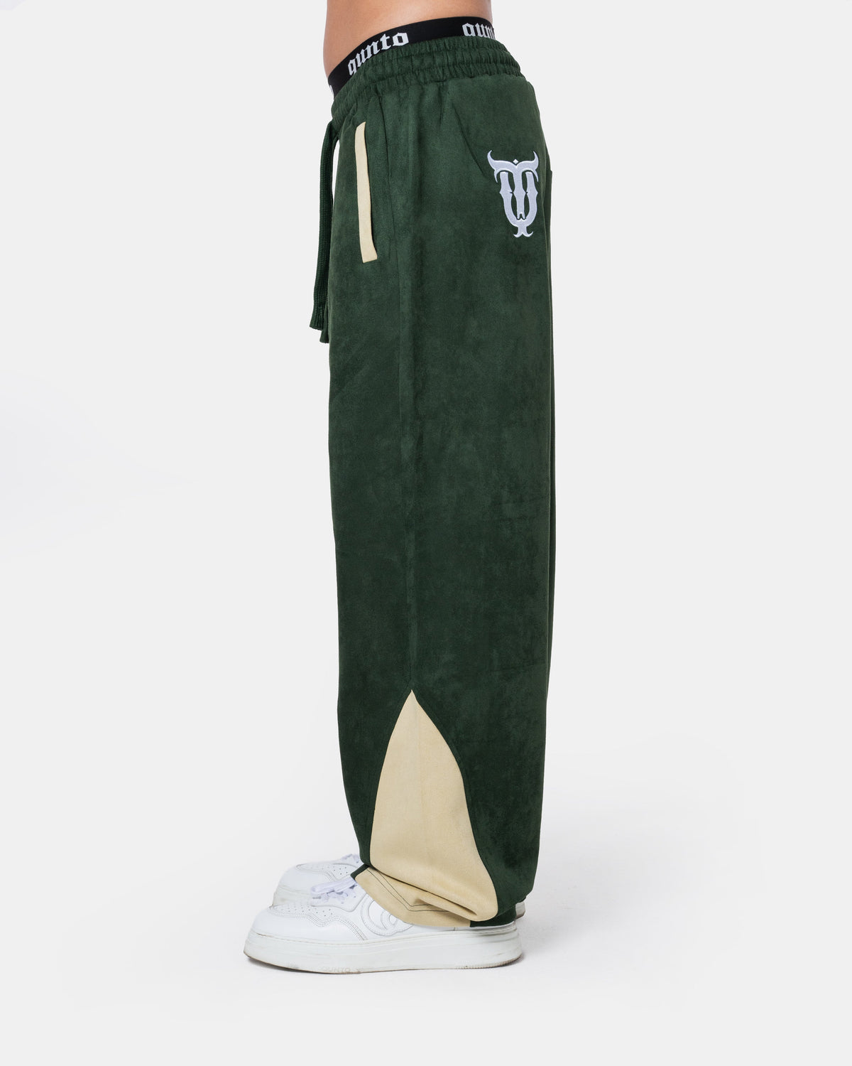 GREEN TRACK PANTS