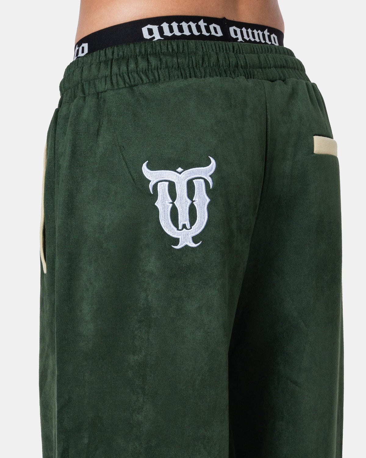 GREEN TRACK PANTS