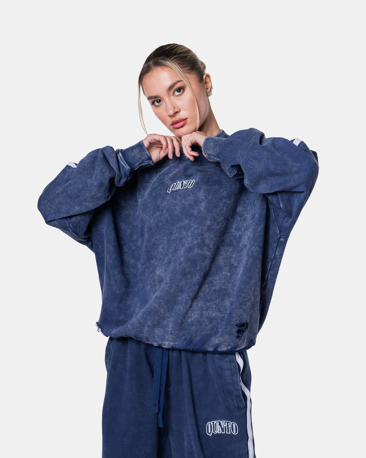 PIPES SWEATER BLUE