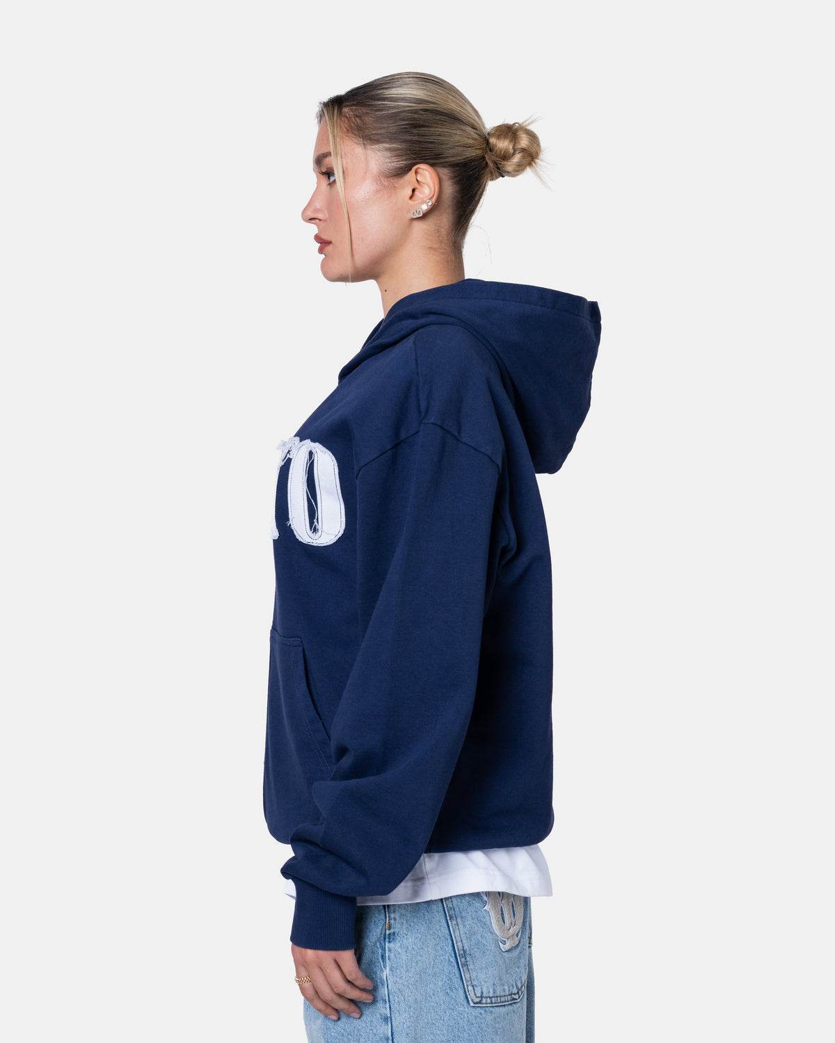 CLASSIC ZIPPER HOODIE BLUE