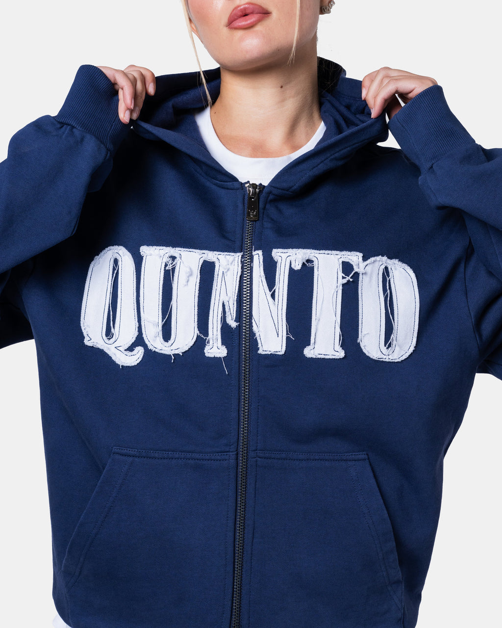 Classic Zip Hoodie Blue