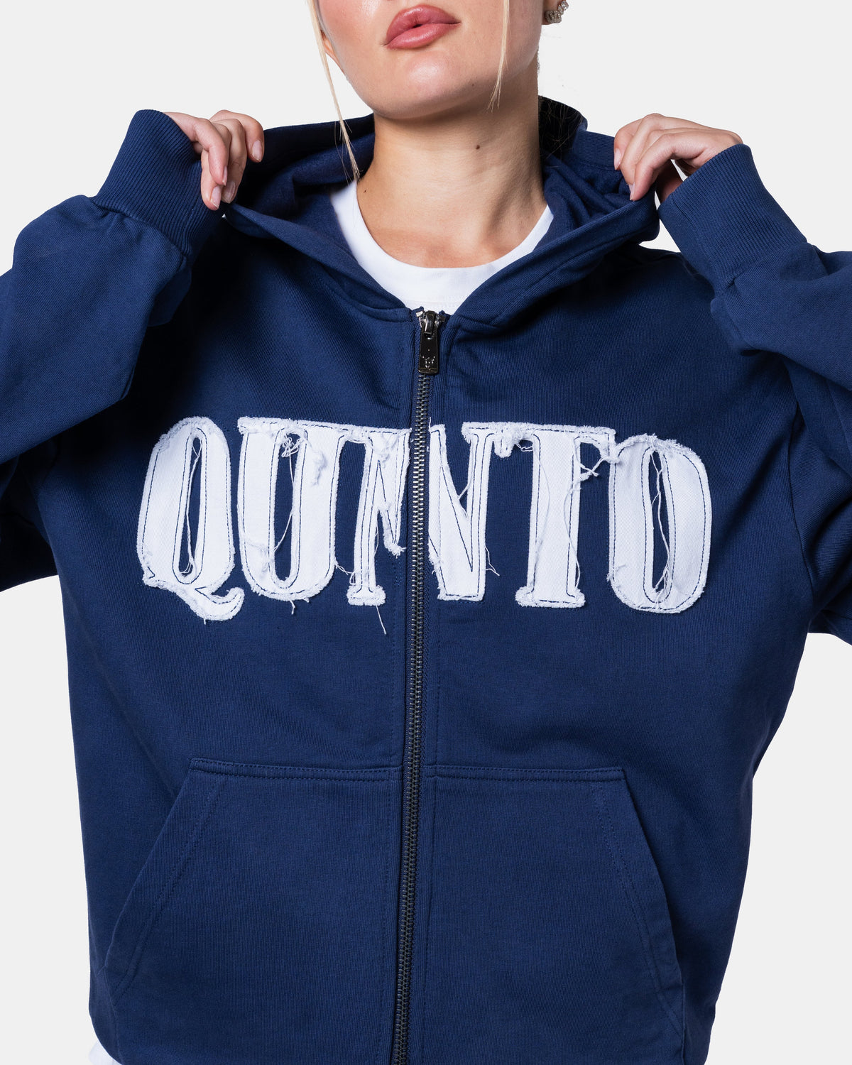 Classic Zip Hoodie Blue