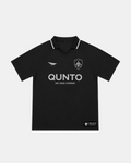 QUNTO Jersey Short Sleeve Black & Silver